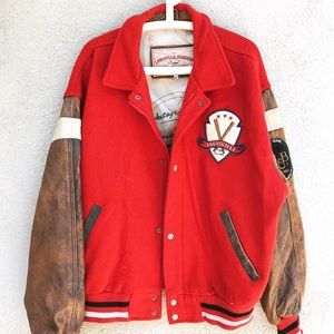 Louisville Slugger leather Baseball Jacket